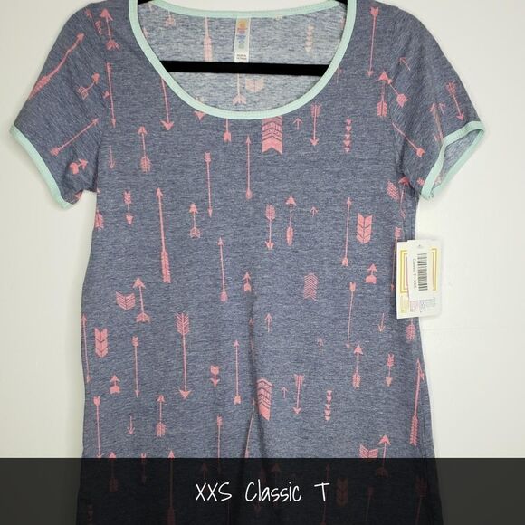 LuLaRoe Classic Tee XXS Arrows NEW - Picture 1 of 1
